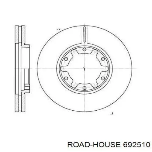 Передние тормозные диски 692510 Road House