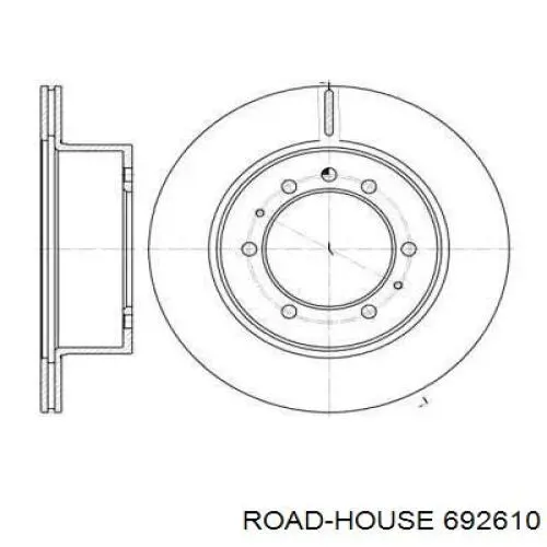 Тормозные диски 692610 Road House