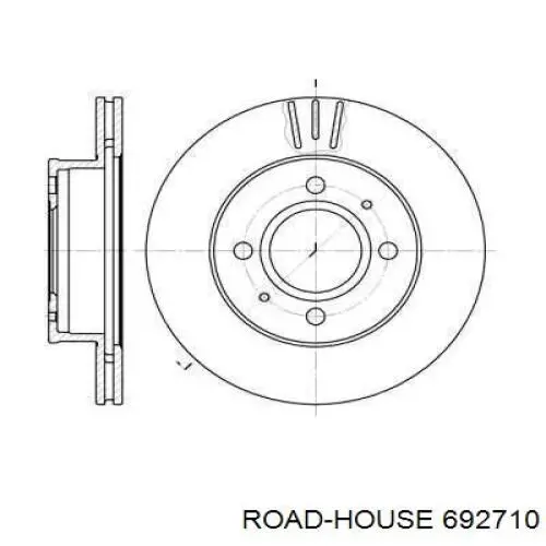 692710 Road House диск тормозной передний