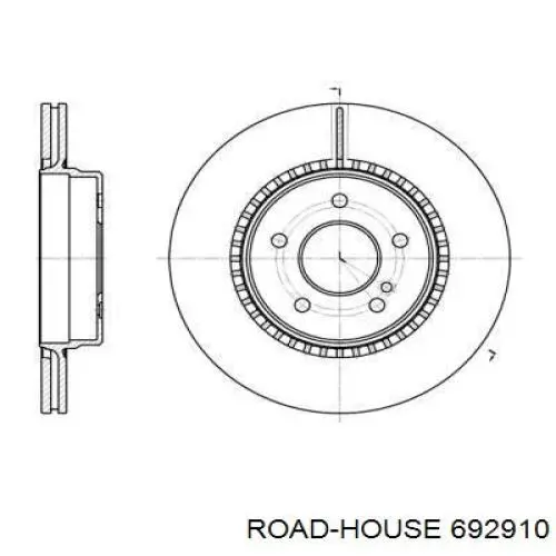 Тормозные диски 692910 Road House