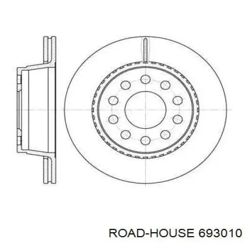 Передние тормозные диски 693010 Road House