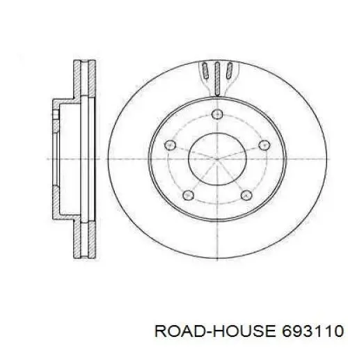 Передние тормозные диски 693110 Road House