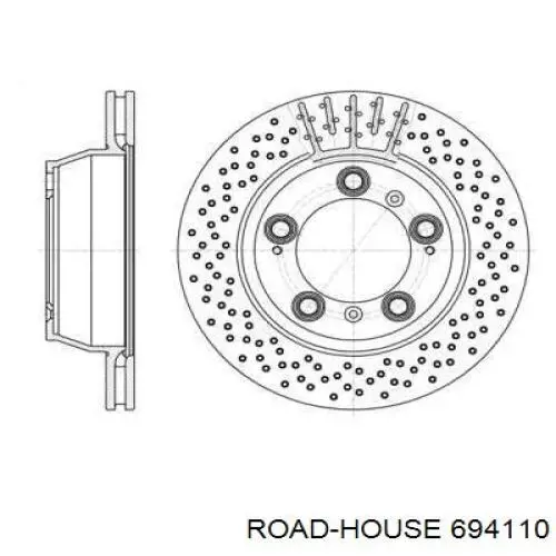 Тормозные диски 694110 Road House