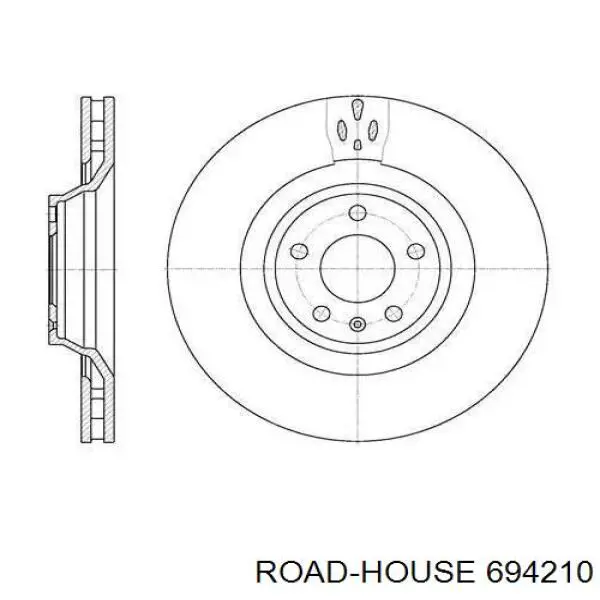 694210 Road House disco do freio dianteiro