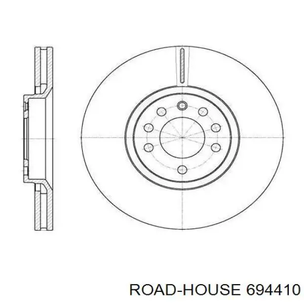 694410 Road House disco do freio dianteiro