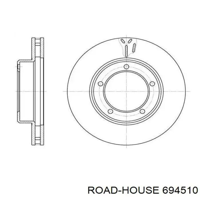 694510 Road House disco do freio dianteiro