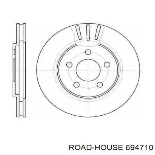 Передние тормозные диски 694710 Road House