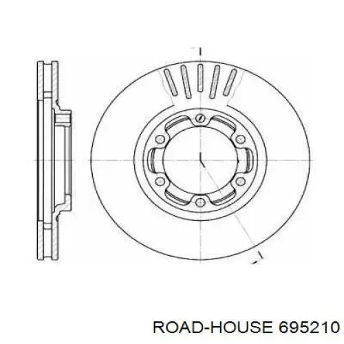 Передние тормозные диски 695210 Road House