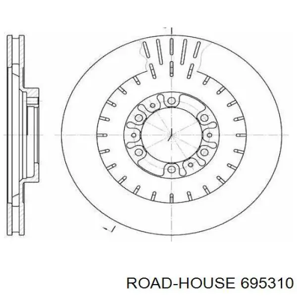 6953.10 Road House тормозные диски