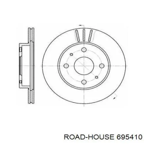 Передние тормозные диски 695410 Road House