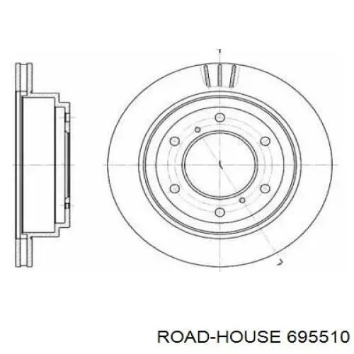 6955.10 Road House тормозные диски