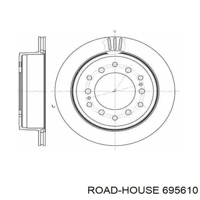 6956.10 Road House disco do freio traseiro