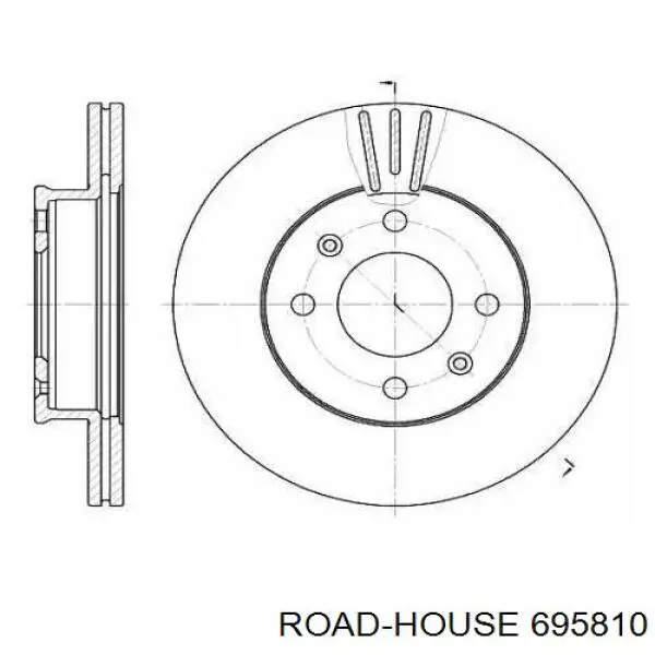 695810 Road House disco do freio dianteiro