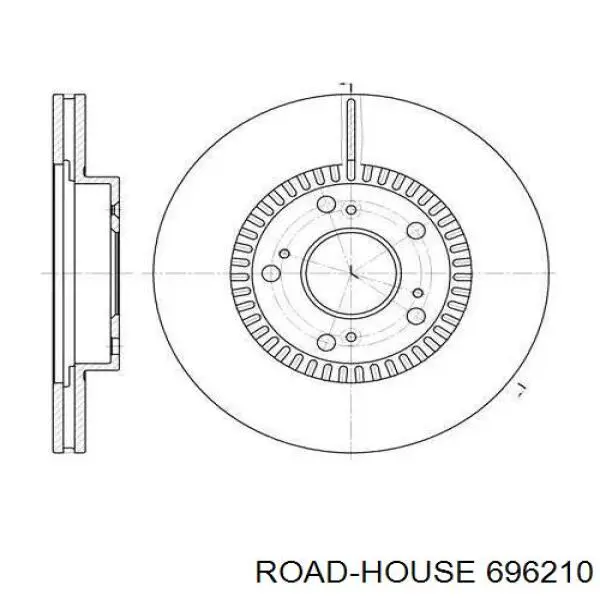 696210 Road House disco do freio dianteiro