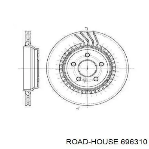 Тормозные диски 696310 Road House