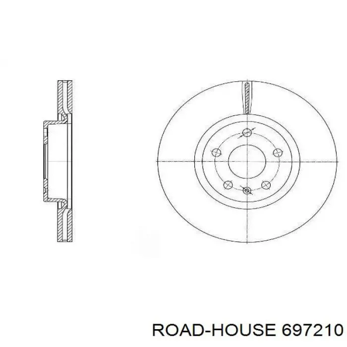 6972.10 Road House тормозные диски