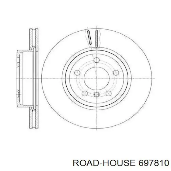 Передние тормозные диски 697810 Road House