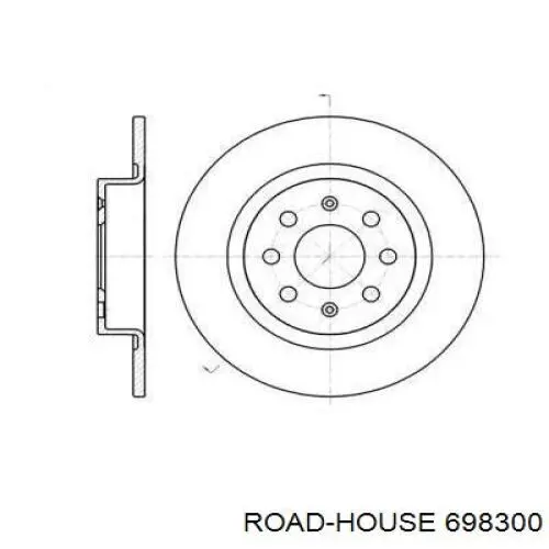 6983.00 Road House диск тормозной задний