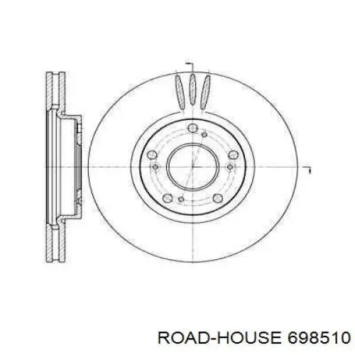 Передние тормозные диски 698510 Road House