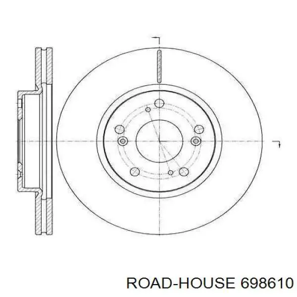 Передние тормозные диски 698610 Road House