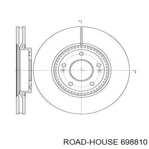 Передние тормозные диски 698810 Road House