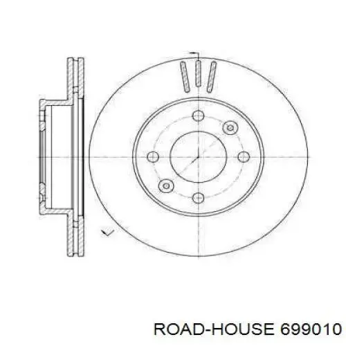 6990.10 Road House disco do freio dianteiro