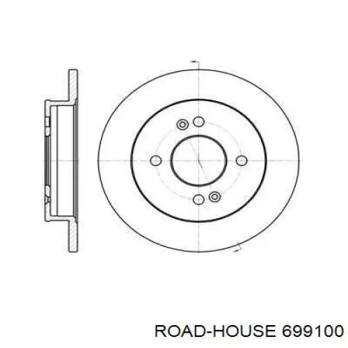 Тормозные диски 699100 Road House