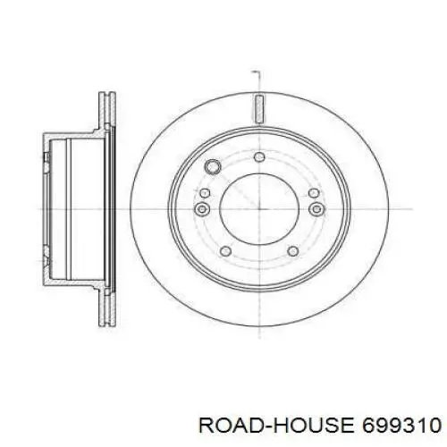 Тормозные диски 699310 Road House