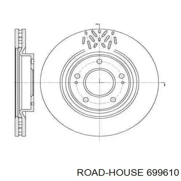 699610 Road House disco do freio dianteiro