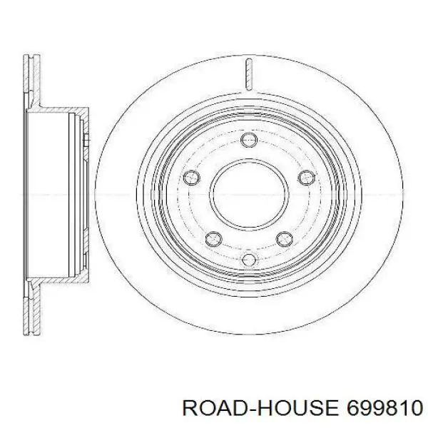 699810 Road House disco do freio traseiro