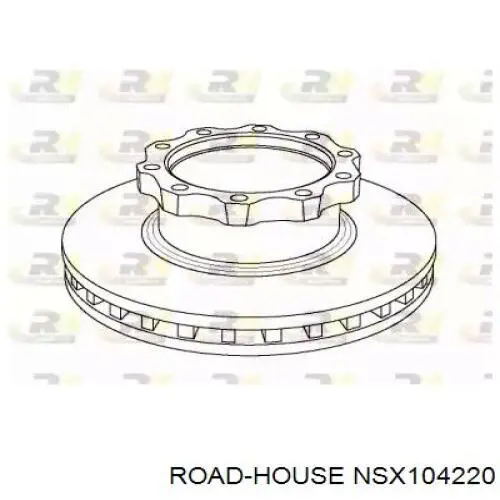 NSX1042.20 Road House disco do freio dianteiro