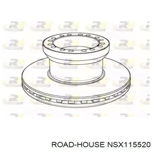 NSX1155.20 Road House disco do freio dianteiro