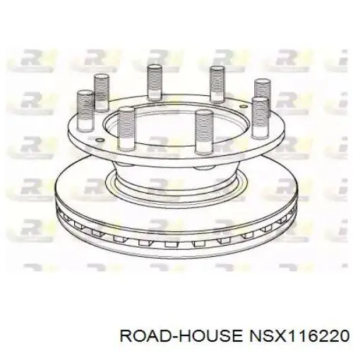 NSX1162.20 Road House disco do freio dianteiro