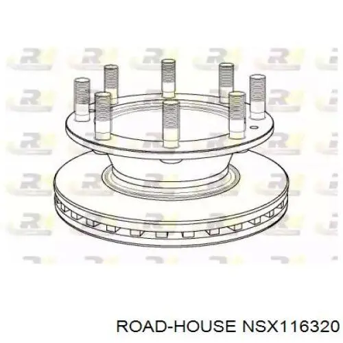 NSX116320 Road House disco do freio traseiro