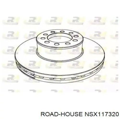 Передние тормозные диски NSX117320 Road House