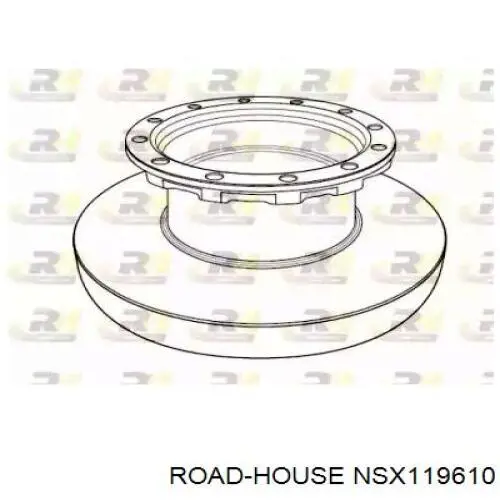 NSX119610 Road House disco do freio traseiro