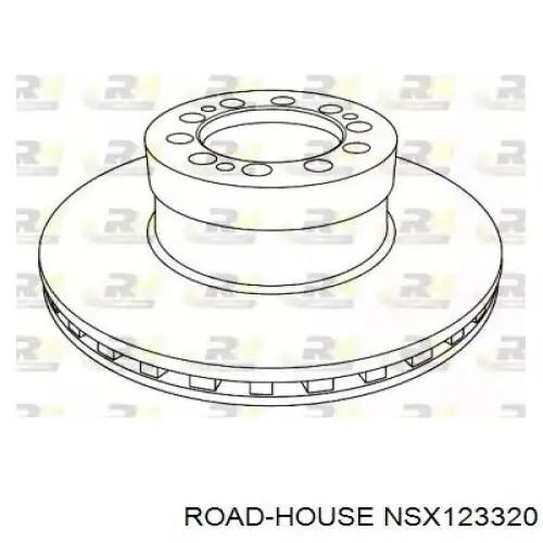 NSX1233.20 Road House disco do freio dianteiro