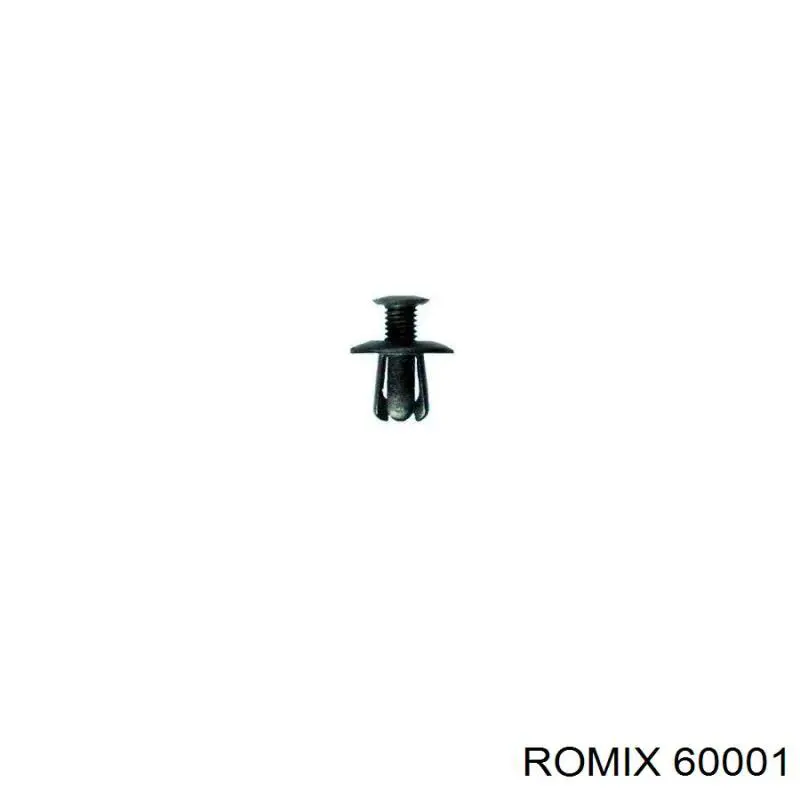 Пистон (клип) крепления бампера переднего Romix 60001