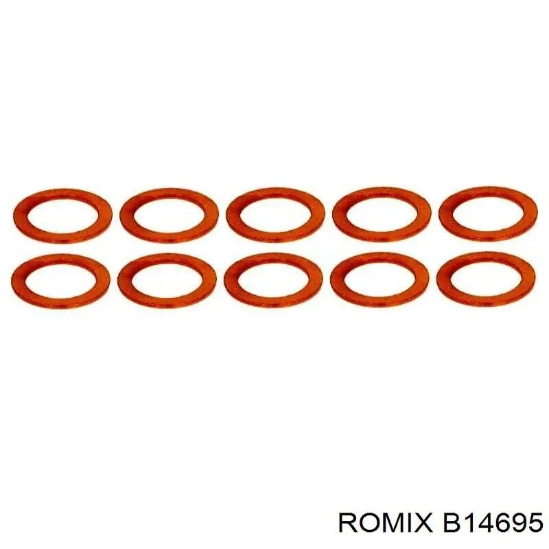 Пистон (клип) крепления обшивки крышки багажника B14695 Romix