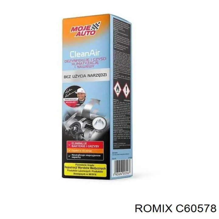 Защита бампера переднего правая Romix C60578