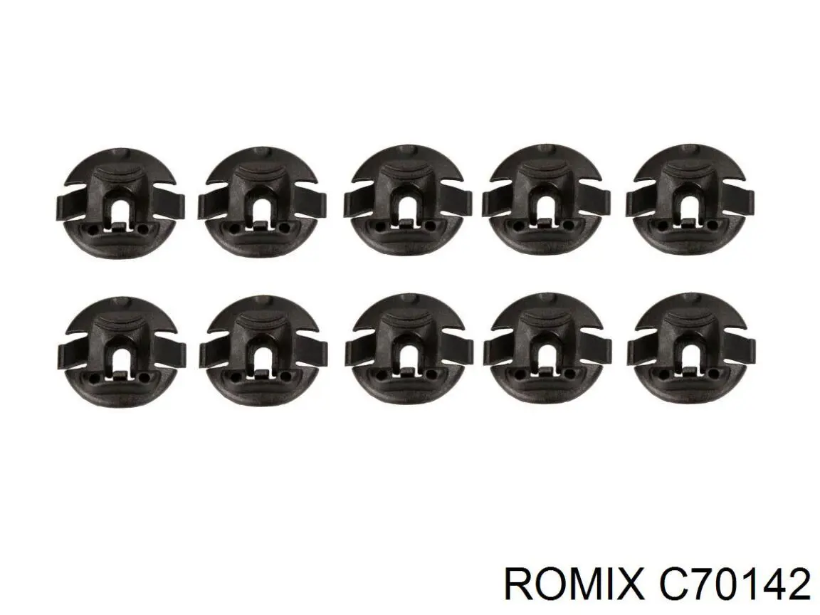 C70142 Romix пистон (клип крепления подкрылка переднего крыла)