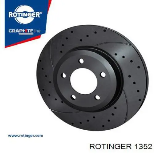 1352 Rotinger диск тормозной передний