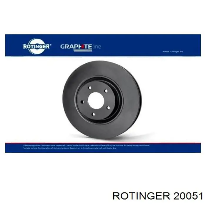 20051 Rotinger диск тормозной передний