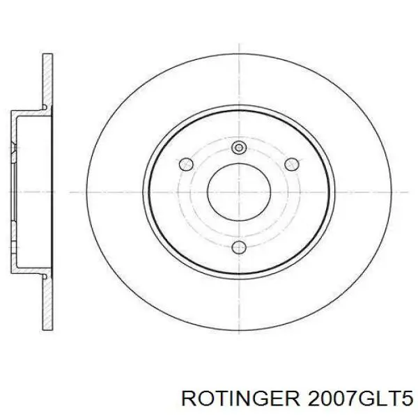2007GLT5 Rotinger Диск тормозной передний