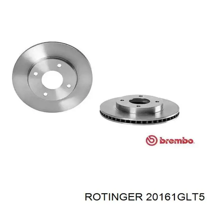 Диск гальмівний передній 20161GLT5 Rotinger