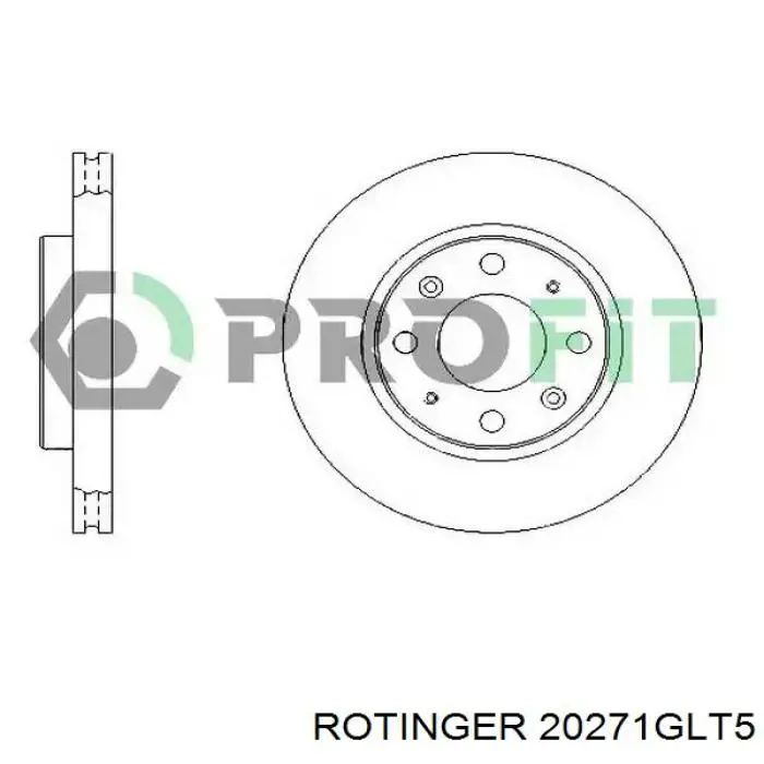 20271GLT5 Rotinger disco do freio dianteiro