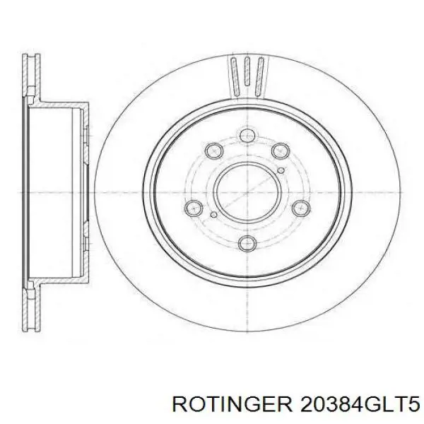 Тормозные диски 20384GLT5 Rotinger