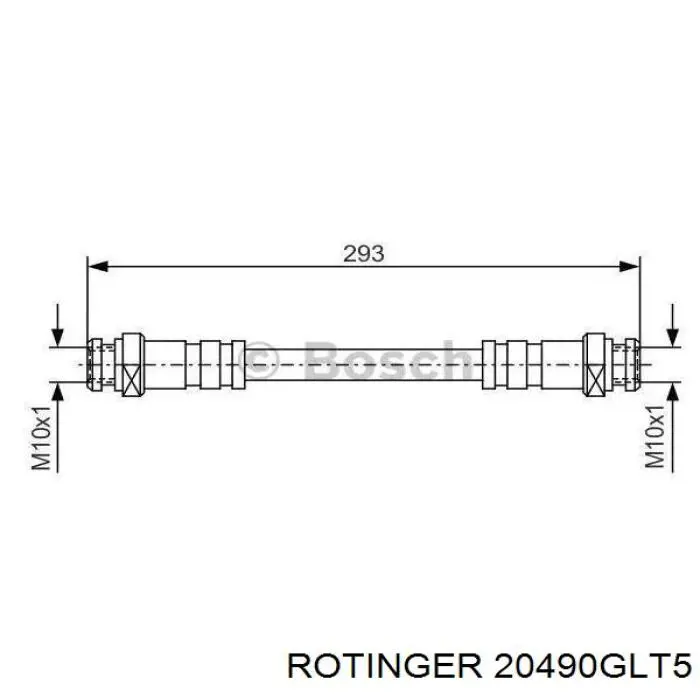20490GLT5 Rotinger Диск тормозной передний
