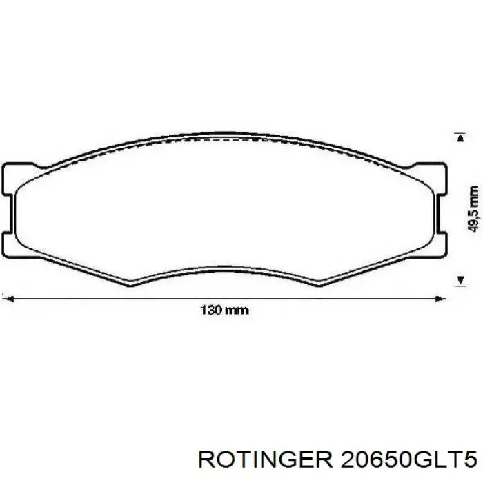 20650GLT5 Rotinger Диск тормозной передний