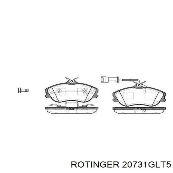 20731GLT5 Rotinger disco do freio dianteiro